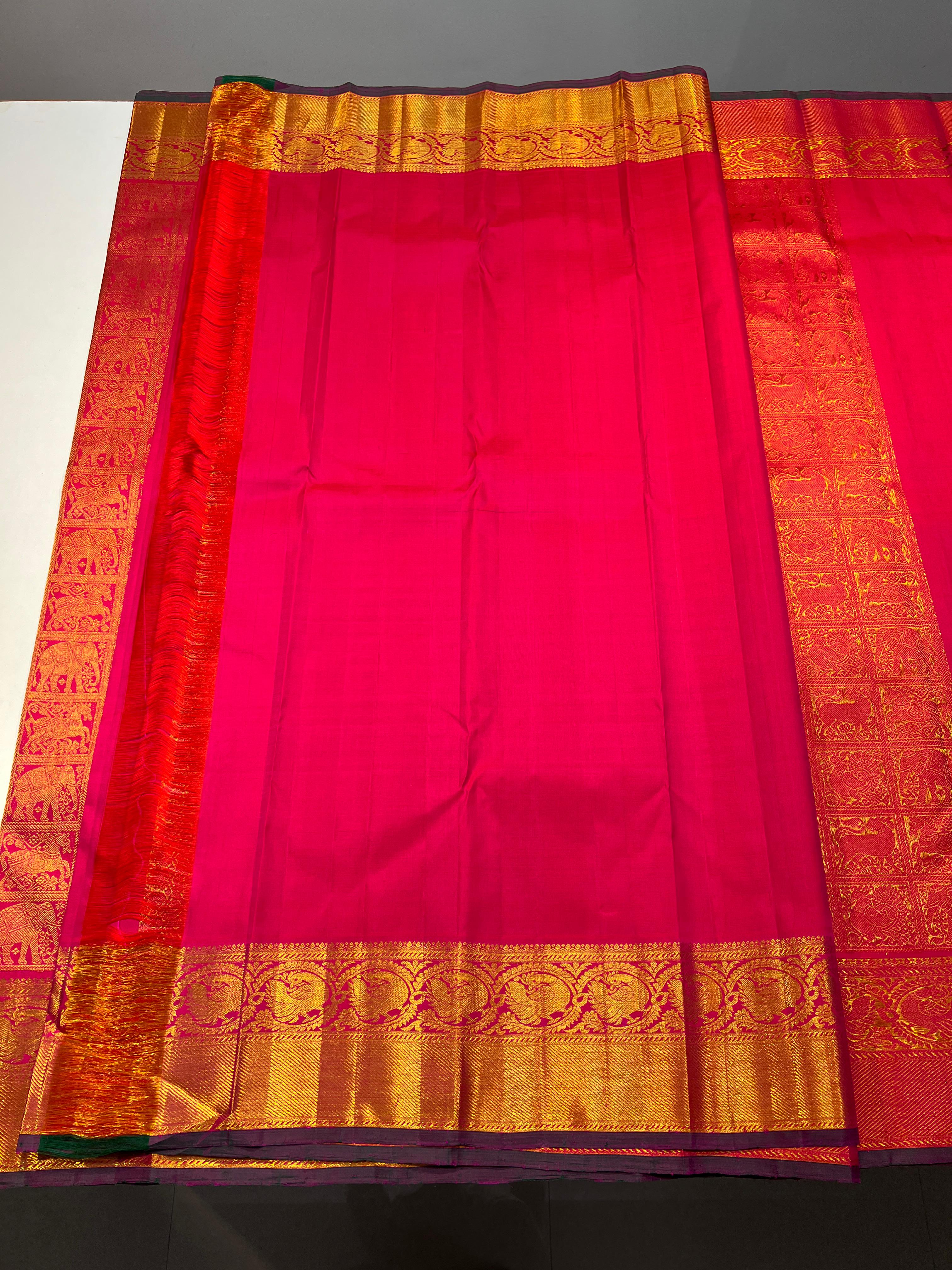 RED KANCHI SAREE