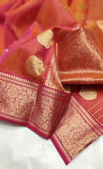 PINK CHANDERI SAREE