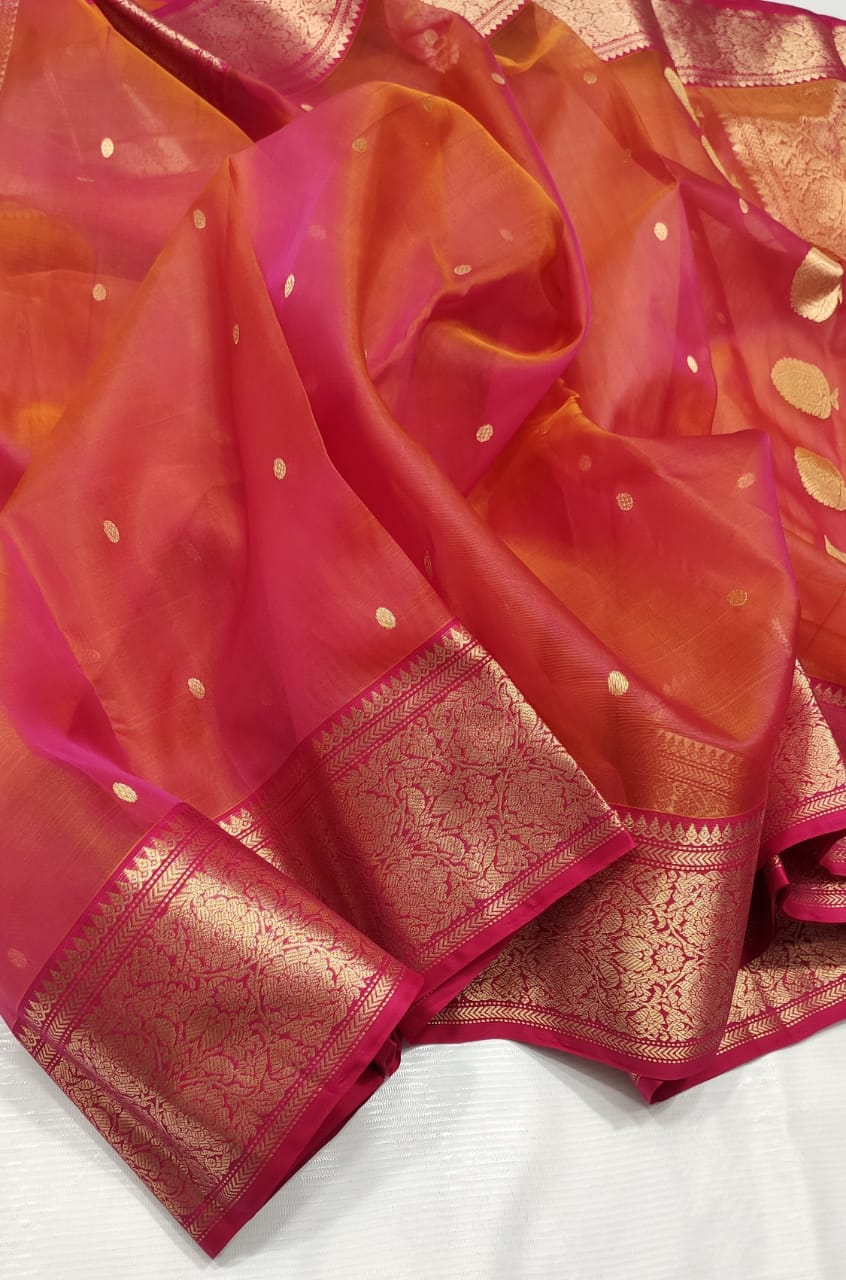 PINK CHANDERI SAREE