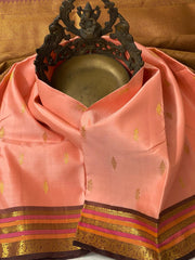 SAPOTA/BROWN KANCHI SILK SAREE