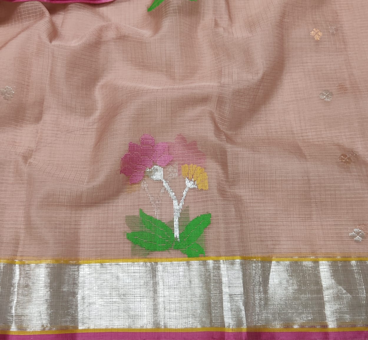 BROWN & PURPLE ZARI KOTA SAREE